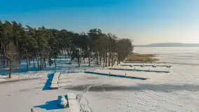 Piękny Brzeg i Leśna Przystań z drona, zima 2026 r. - zdjęcie 3