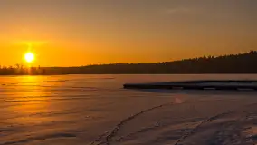 Zachód słońca nad jeziorem Nidzki, Pod Dębem, styczeń 2026 r. - zdjęcie 40
