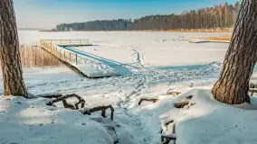 Wschodni brzeg jeziora Gołdopiwo, styczeń 2026 r. - zdjęcie 25