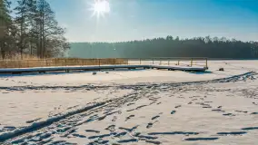 Wschodni brzeg jeziora Gołdopiwo, styczeń 2026 r. - zdjęcie 21