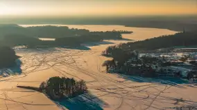 Ruciane-Nida, jezioro Nidzkie i OW Wodnik zimą, styczeń 2026 r. - zdjęcie 29