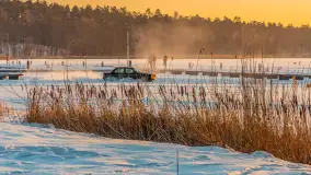 Zachód słońca nad jeziorem Bełdany, luty 2026 r. - zdjęcie 17