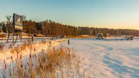 Zachód słońca nad jeziorem Bełdany, luty 2026 r. - zdjęcie 9
