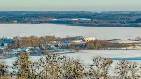 Jezioro Mamry, Węgorzewo i okolice z drona, styczeń 2026 r. - zdjęcie 14