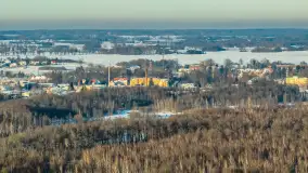 Jezioro Mamry, Węgorzewo i okolice z drona, styczeń 2026 r. - zdjęcie 38