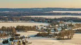 Jezioro Mamry, Węgorzewo i okolice z drona, styczeń 2026 r. - zdjęcie 15