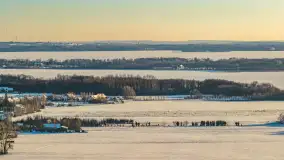 Jezioro Mamry, Węgorzewo i okolice z drona, styczeń 2026 r. - zdjęcie 11