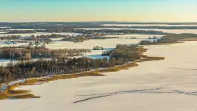 Jezioro Mamry, Węgorzewo i okolice z drona, styczeń 2026 r. - zdjęcie 44