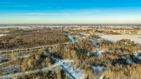 Jezioro Mamry, Węgorzewo i okolice z drona, styczeń 2026 r. - zdjęcie 40