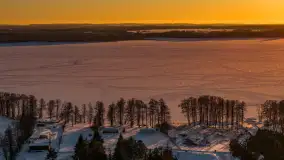 Jezioro Dargin i okolice Nowego Harszu o zachodzie słońca, styczeń 2026 r. - zdjęcie 36