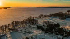 Jezioro Dargin i okolice Nowego Harszu o zachodzie słońca, styczeń 2026 r. - zdjęcie 12