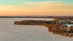 Jezioro Dargin i okolice Nowego Harszu o zachodzie słońca, styczeń 2026 r. - zdjęcie 18