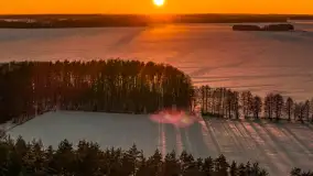 Jezioro Dargin i okolice Nowego Harszu o zachodzie słońca, styczeń 2026 r. - zdjęcie 28