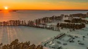 Jezioro Dargin i okolice Nowego Harszu o zachodzie słońca, styczeń 2026 r. - zdjęcie 34