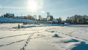 Marina Śniardwy i największe polskie jezioro w zimowej scenerii, styczeń 2026 r. - zdjęcie 3