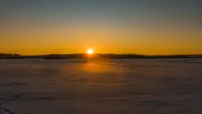 Zachód słońca nad jeziorem Bełdany, luty 2026 r. - zdjęcie 11