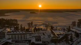 Zachód słońca nad jeziorem Bełdany, luty 2026 r. - zdjęcie 17