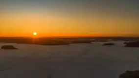 Zachód słońca nad jeziorem Bełdany, luty 2026 r. - zdjęcie 9