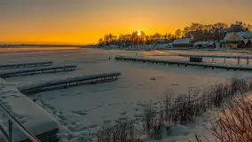 Zachód słońca w Rynie, jezioro Ryńskie, luty 2026 r. - zdjęcie 44