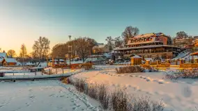 Zachód słońca w Rynie, jezioro Ryńskie, luty 2026 r. - zdjęcie 9