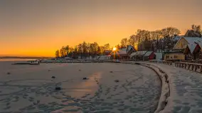 Zachód słońca w Rynie, jezioro Ryńskie, luty 2026 r. - zdjęcie 39