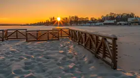 Zachód słońca w Rynie, jezioro Ryńskie, luty 2026 r. - zdjęcie 40