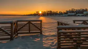 Zachód słońca w Rynie, jezioro Ryńskie, luty 2026 r. - zdjęcie 32