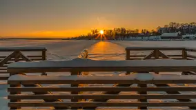 Zachód słońca w Rynie, jezioro Ryńskie, luty 2026 r. - zdjęcie 20