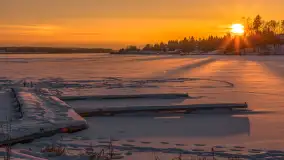 Zachód słońca w Rynie, jezioro Ryńskie, luty 2026 r. - zdjęcie 43
