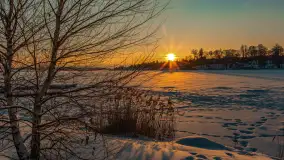 Zachód słońca w Rynie, jezioro Ryńskie, luty 2026 r. - zdjęcie 29