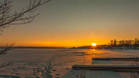 Zachód słońca w Rynie, jezioro Ryńskie, luty 2026 r. - zdjęcie 41