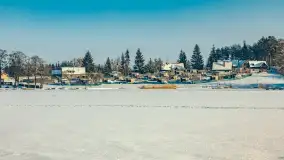 Mazurska zima przy przeprawie promowej, Wierzba, luty 2026 r. - zdjęcie 13