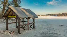 Mazurska zima przy przeprawie promowej, Wierzba, luty 2026 r. - zdjęcie 9