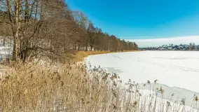 Wydminy i most garbaty w okowach mazurskiej zimy, luty 2026 r. - zdjęcie 2