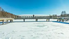 Wydminy i most garbaty w okowach mazurskiej zimy, luty 2026 r. - zdjęcie 29