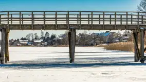 Wydminy i most garbaty w okowach mazurskiej zimy, luty 2026 r. - zdjęcie 21