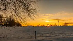 Zachód słońca nad łąkami i polami, okolice Marcinowej Woli - zdjęcie 8