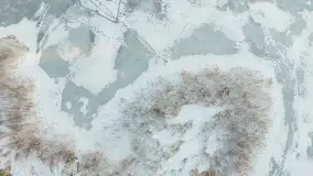 Zimowy wieczór nad jeziorem Tyrkło z drona, luty 2026 r. - zdjęcie 10