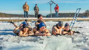 Orzysz i... orzyskie morsy nad jeziorem Orzysz w zimowej scenerii - zdjęcie 3