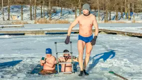 Orzysz i... orzyskie morsy nad jeziorem Orzysz w zimowej scenerii - zdjęcie 5