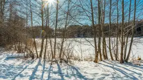 Zimowa wersja plaży w Starych Juchach, jezioro Jędzelewo - zdjęcie 21