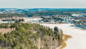 Wydminy i jezioro Wydmińskie z lotu ptaka, luty 2026 r. - zdjęcie 3