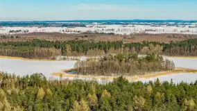 Wydminy i jezioro Wydmińskie z lotu ptaka, luty 2026 r. - zdjęcie 32