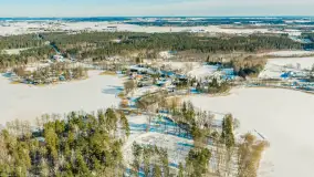 Wydminy i jezioro Wydmińskie z lotu ptaka, luty 2026 r. - zdjęcie 9