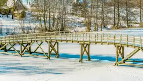 Wydminy i jezioro Wydmińskie z lotu ptaka, luty 2026 r. - zdjęcie 4