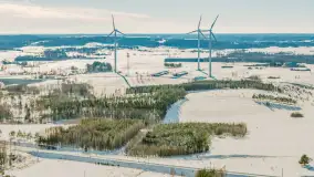 Wydminy i jezioro Wydmińskie z lotu ptaka, luty 2026 r. - zdjęcie 35