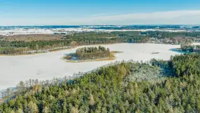 Wydminy i jezioro Wydmińskie z lotu ptaka, luty 2026 r. - zdjęcie 15