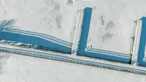 Wydminy i jezioro Wydmińskie z lotu ptaka, luty 2026 r. - zdjęcie 23