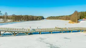 Wydminy i jezioro Wydmińskie z lotu ptaka, luty 2026 r. - zdjęcie 40