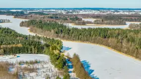 Wydminy i jezioro Wydmińskie z lotu ptaka, luty 2026 r. - zdjęcie 55